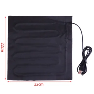 Podgrzewacz USB dla zwierząt mata grzewcza 22x22 cm Armijna zieleń