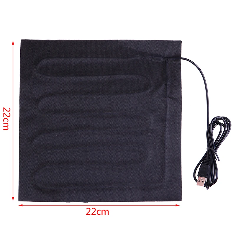 Podgrzewacz USB dla zwierząt mata grzewcza 22x22 cm Armijna zieleń