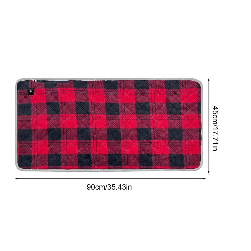 Podgrzewana mata USB 45x90 cm z regulacją temperatury Czerwony