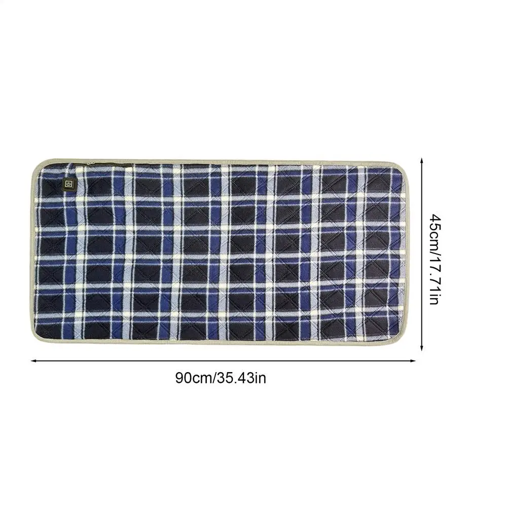 Podgrzewana mata USB 45x90 cm z regulacją temperatury Niebieski