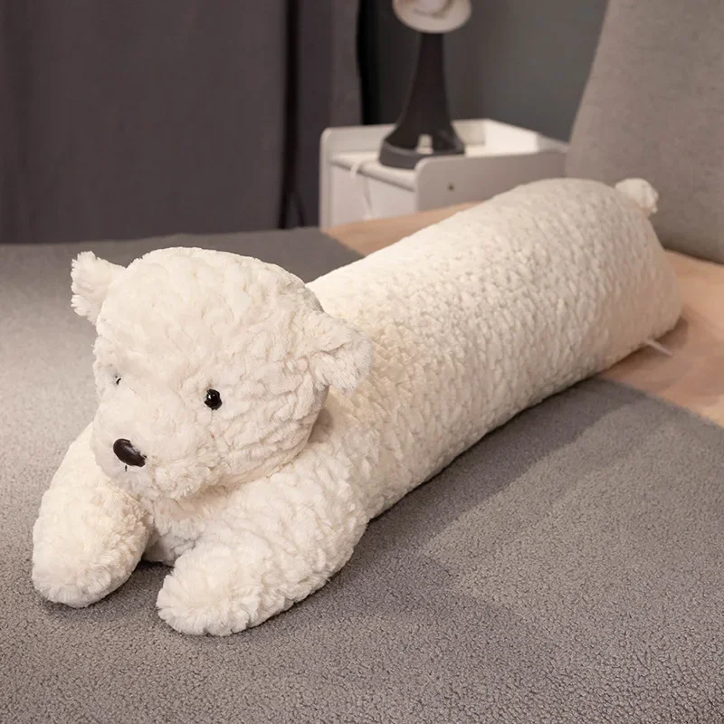 Poduszka do spania długi pluszowy królik 45–48 cm Czerwony