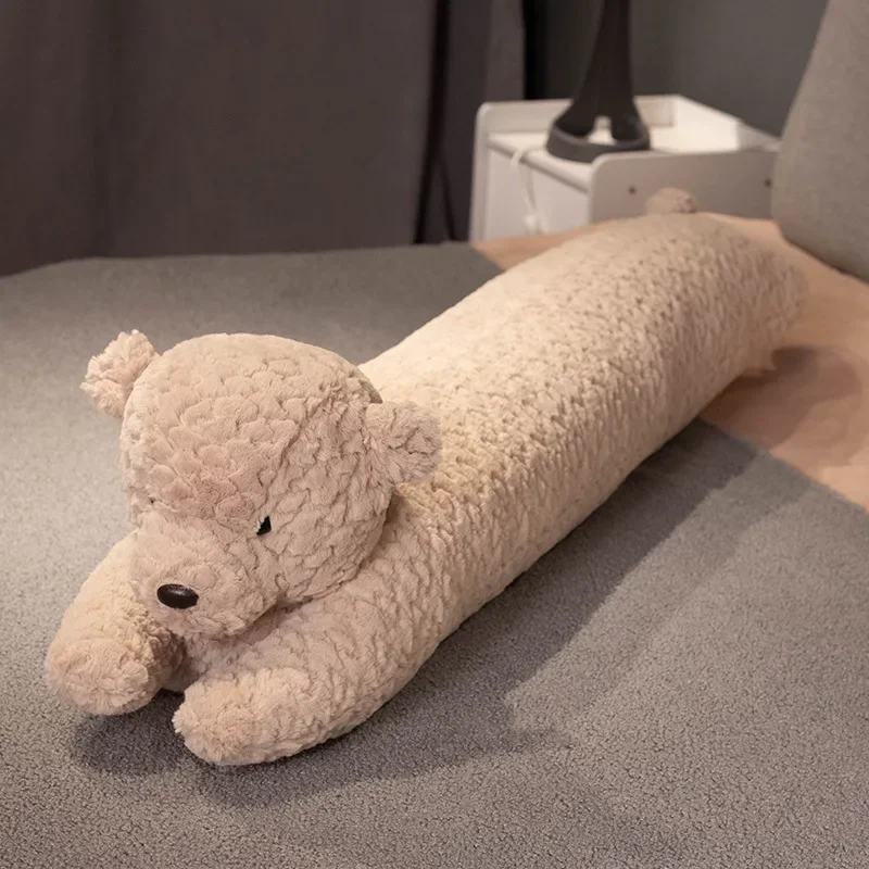 Poduszka do spania długi pluszowy królik 45–48 cm Niebieski