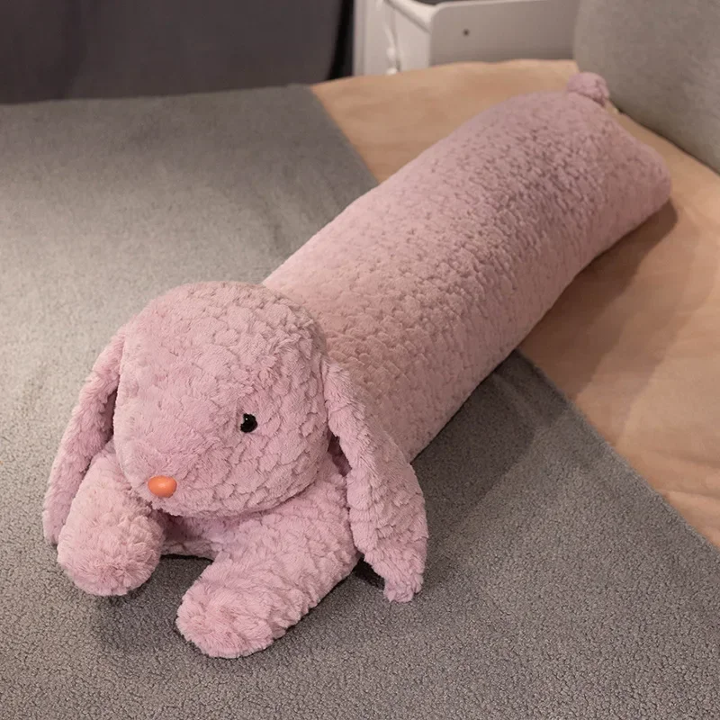 Poduszka do spania długi pluszowy królik 45–48 cm Zielony