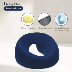 Poduszka ergonomiczna do leżenia z pianki memory foam 50x30 cm Czarny