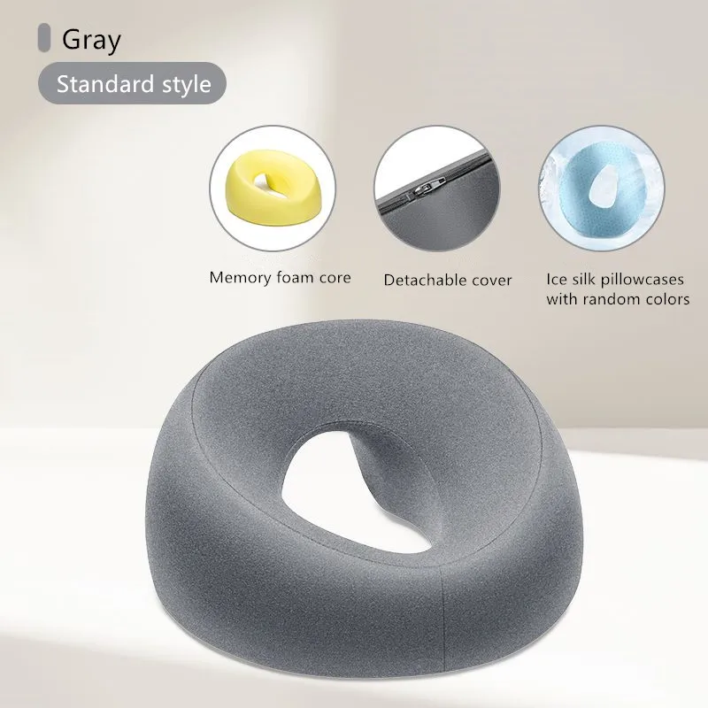 Poduszka ergonomiczna do leżenia z pianki memory foam 50x30 cm Niebieski