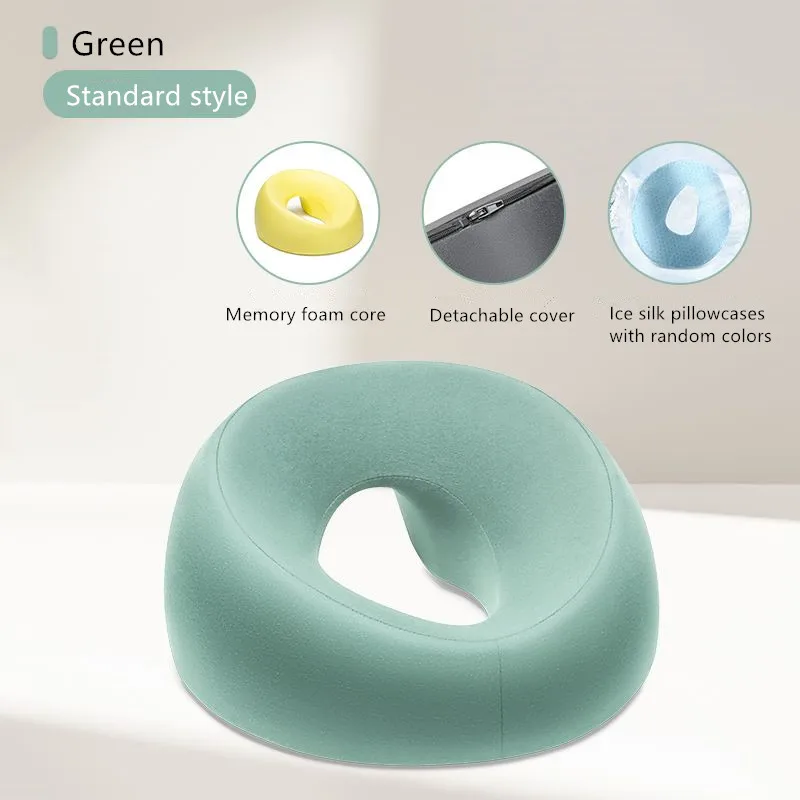 Poduszka ergonomiczna do leżenia z pianki memory foam 50x30 cm Zielony