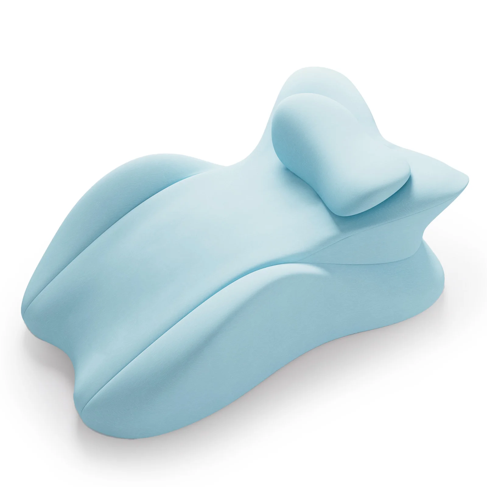 Poduszka ergonomiczna z pianki memory wielopozycyjna klin do sypialni Fioletowy