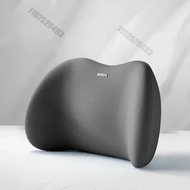 Poduszka lędźwiowa do fotela biurowego i samochodu ergonomiczna Pomarańczowy