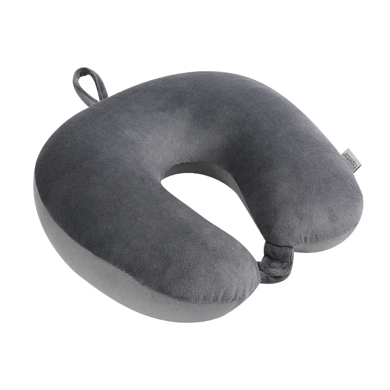Poduszka do spania z wypełnieniem memory foam — poduszka podróżna na szyję Czerwony