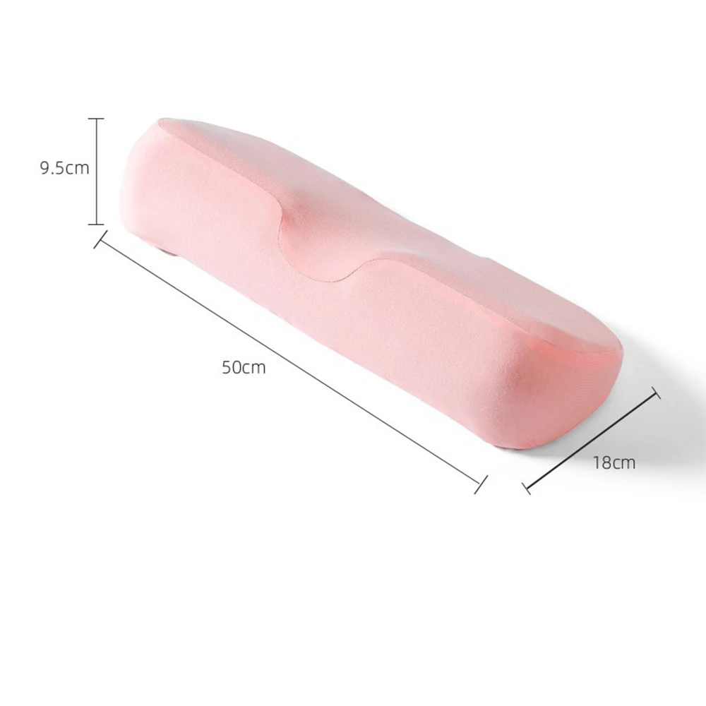 Poduszka ortopedyczna z pianki memory foam do spania na boku Różowy