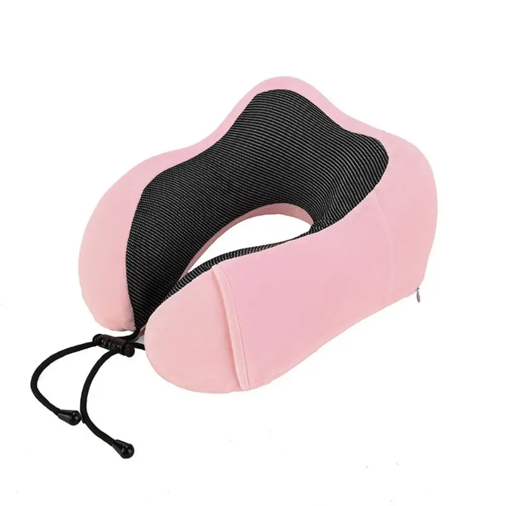 Poduszka podróżna memory foam w kształcie litery U Czerwony