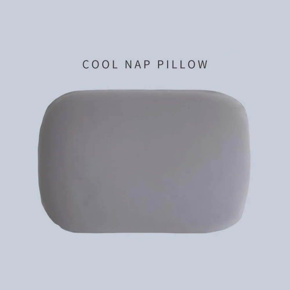 Poduszka podróżna z gąbki memory foam w kolorach makaronika — wsparcie szyi do biura i podróży Niebieski