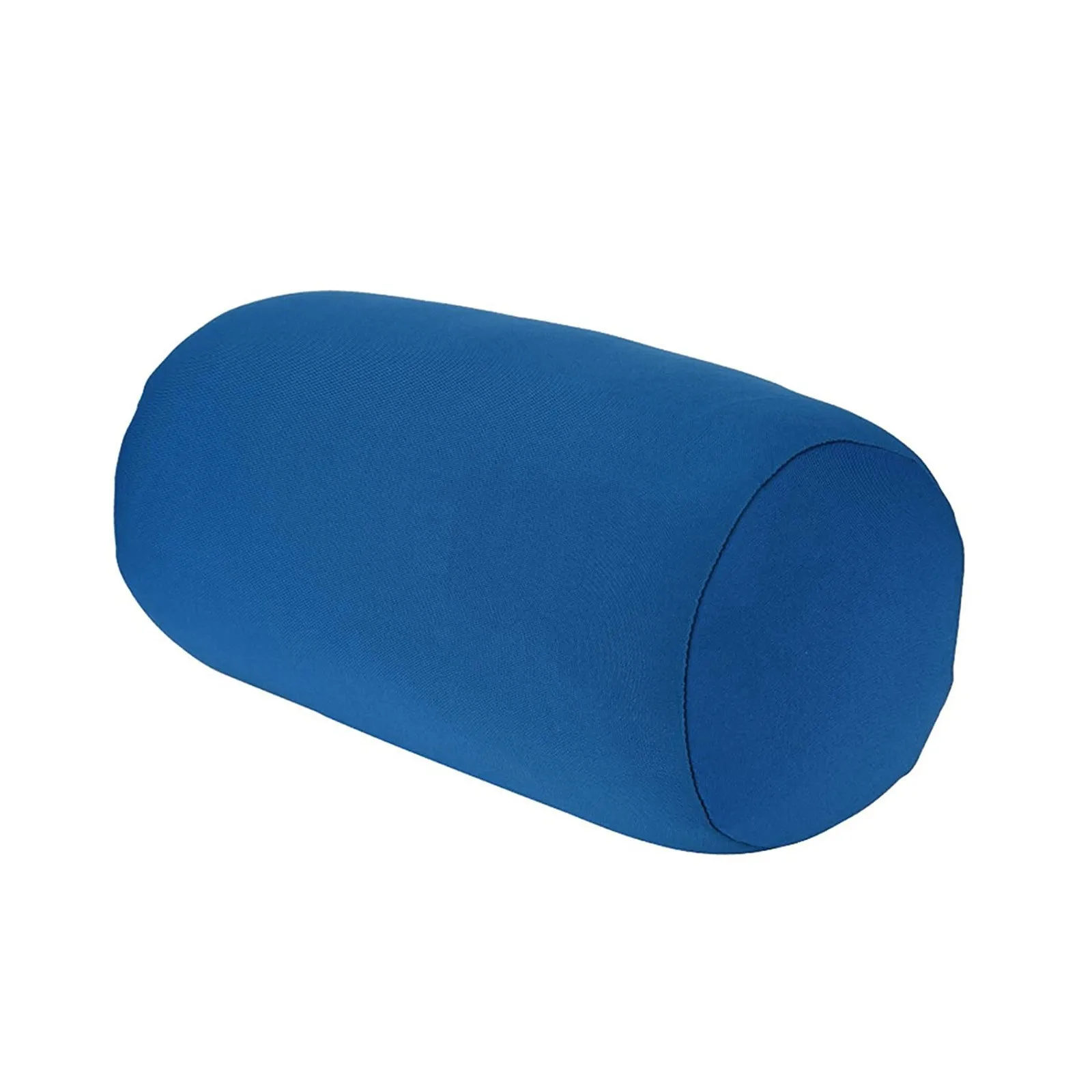 Wałkowa poduszka z mikrokoralików 30 cm — podpórka pod plecy i poduszka podróżna Niebieski