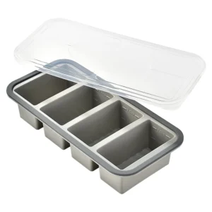 Pojemnik z przegródkami do mrożenia i mealprep Szary