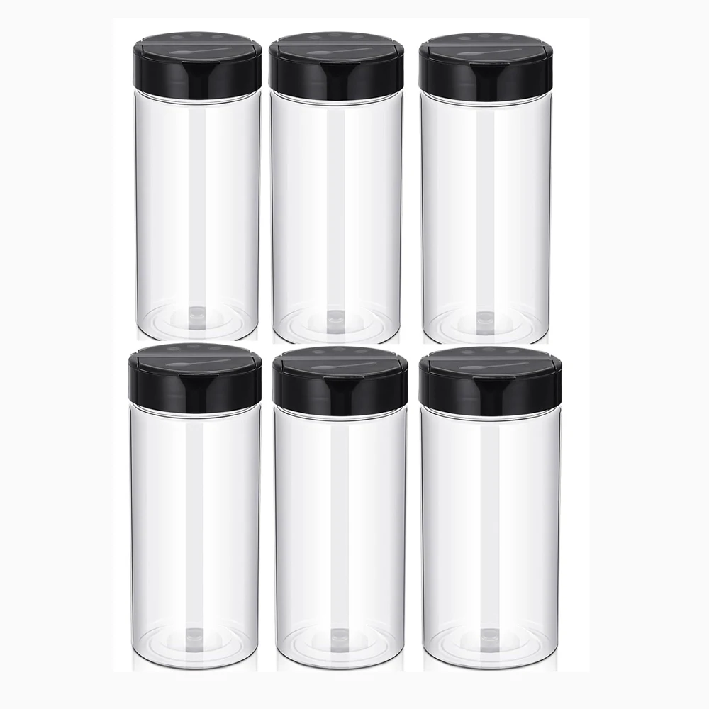 Pojemniki na przyprawy 400 ml z sitkiem i pokrywką 6pcs