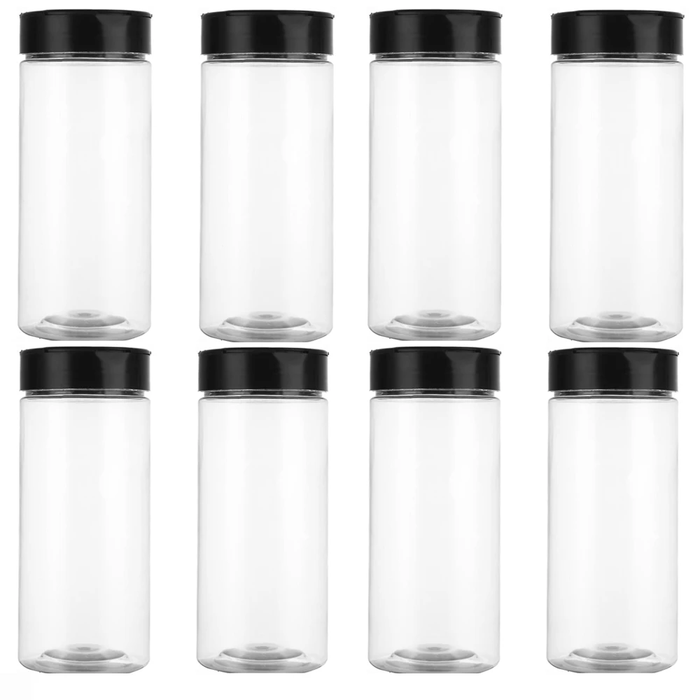 Pojemniki na przyprawy 400 ml z sitkiem i pokrywką 8pcs