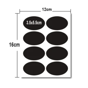 Plastikowe pojemniki na przyprawy z sitkiem i naklejkami Sticker 1sheet