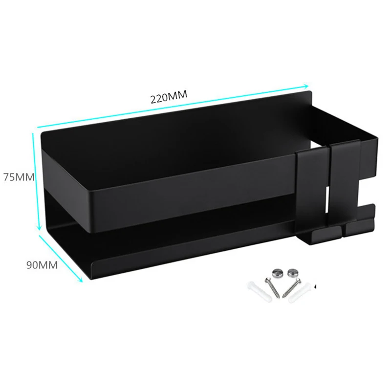 Półka pod prysznic bez wiercenia ze stali Single shelf