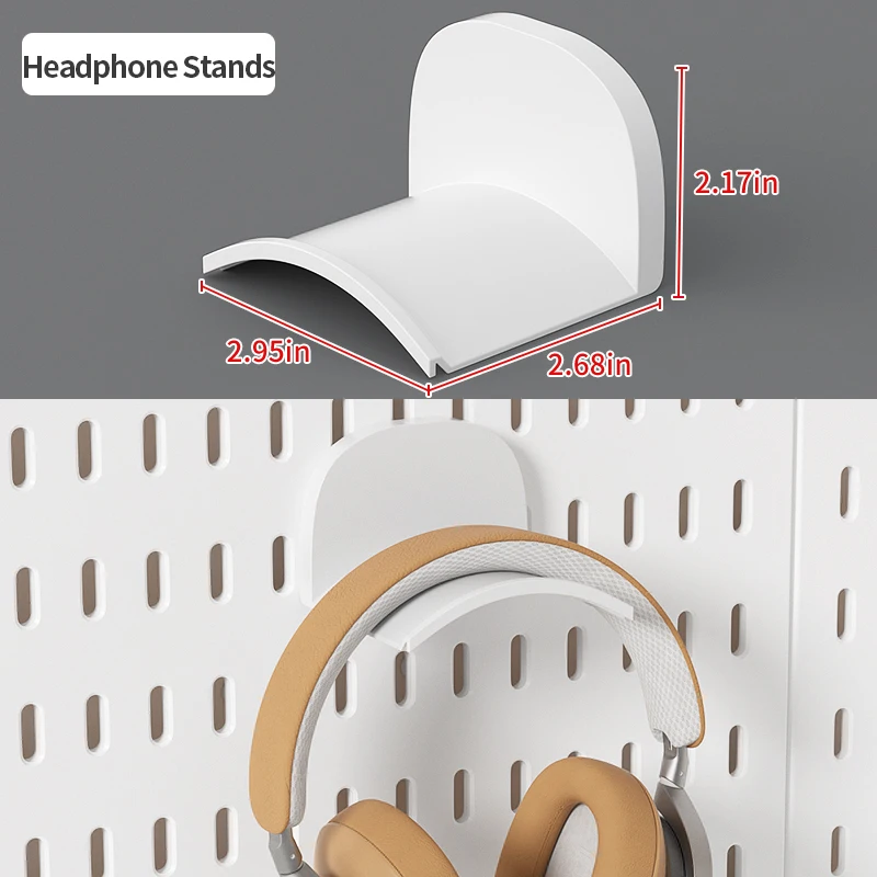 Półka ścienna pegboard w stylu nordyckim do przechowywania Złoto