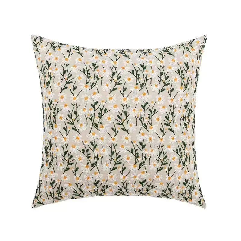 Poszewka boho haftowana z frędzlami długa 30x50 cm Fioletowy