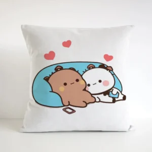 Poszewka na poduszkę BUBU DUDU 45×45 cm — dekoracja salonu z misiem Fioletowy