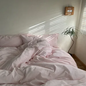 Poszewka na kołdrę 100% bawełna niebieska jednolita queen 220x240 żółty
