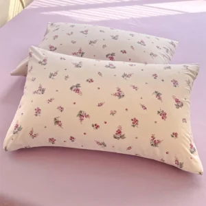 Poszewka kwiatowa 48x74 do spania styl INS Czarny