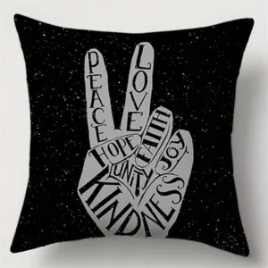 Poszewka na poduszkę motyw serca geometryczny do salonu sofy auta Niebieski