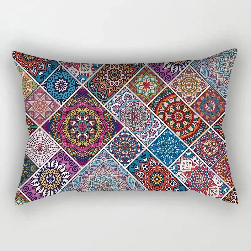 Poszewka na poduszkę w stylu etnicznym boho Mandala Fioletowy/фиолетовый