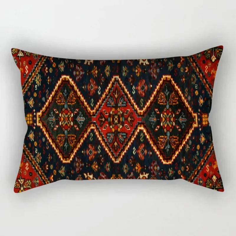 Poszewka na poduszkę w stylu etnicznym boho Mandala Lawenda