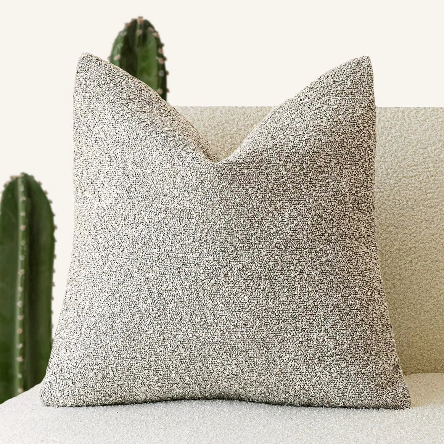Poszewka na poduszkę Boucle — miękka tkanina 45x45 cm Inne