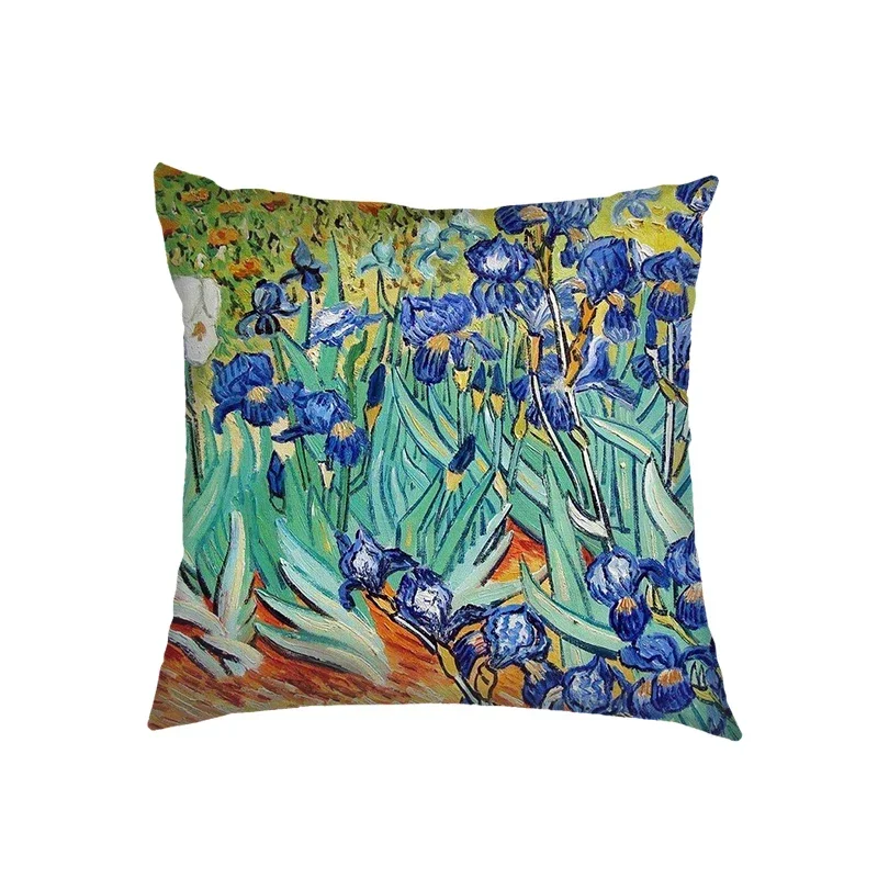 Poszewka na poduszkę z reprodukcją obrazu Klimta i Van Gogha Wielo