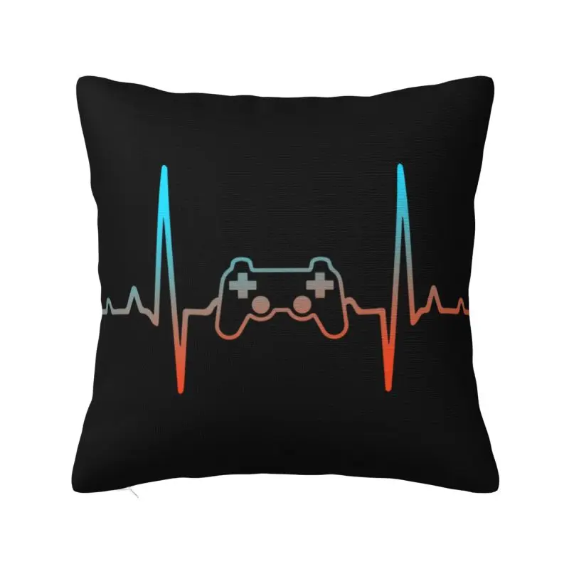 Poszewka na poduszkę retro z motywem kontrolera do gier 40x40 cm Auburn