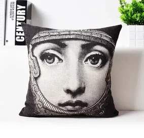 Poszewka w stylu nordyckim retro na sofę 45x45 Beżowy