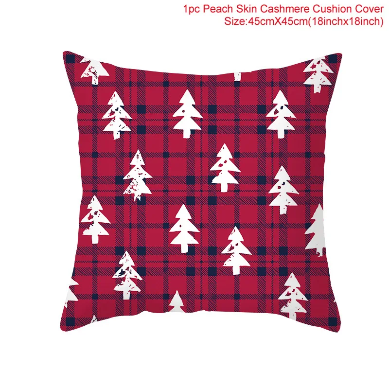 Poszewka na poduszkę świąteczna 45 cm — dekoracja domu Noel Xmas Armijna zieleń
