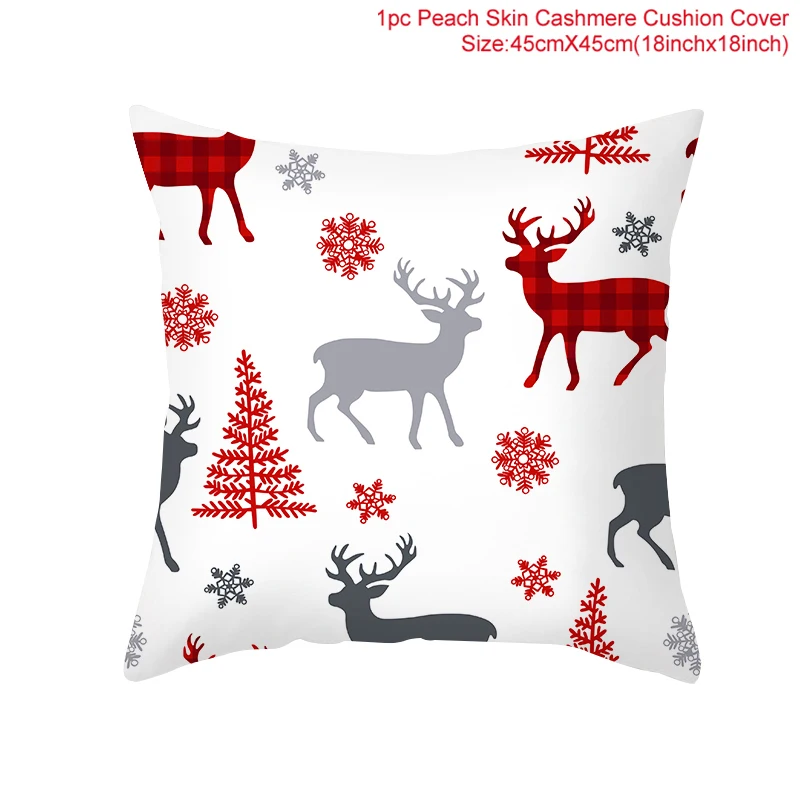 Poszewka na poduszkę świąteczna 45 cm — dekoracja domu Noel Xmas Jasnożółty