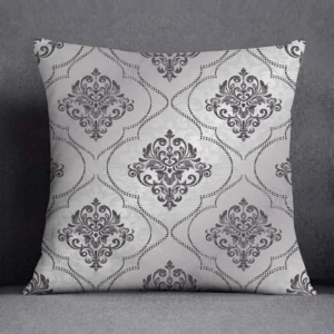 Poszewka na poduszkę szaro-biała geometryczna sofa sypialnia Granatowy