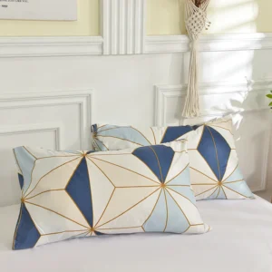 Poszewki na poduszki drukowane 48×74 cm — komplet 2 sztuk do łóżka Burgundia