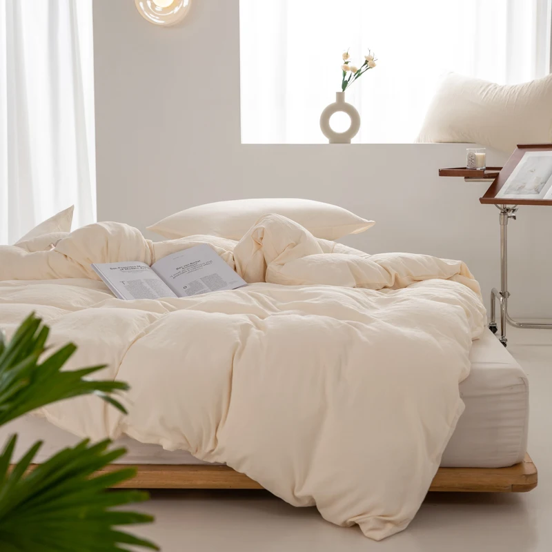 Poszwa na kołdrę 100% bawełna styl japoński minimalistyczny Fioletowy/фиолетовый