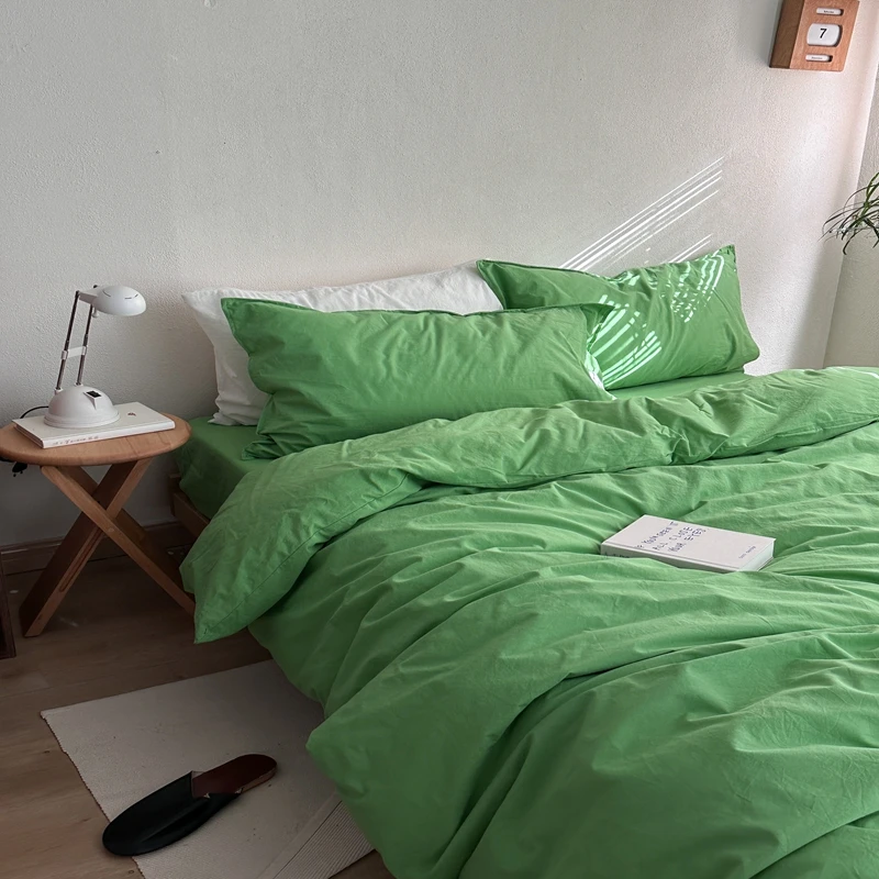 Poszwa na kołdrę 100% bawełna — jednolity kolor, rozmiar Queen i double Fioletowy