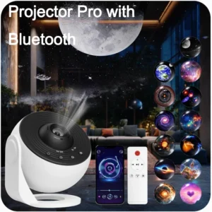 Projektor galaktyki obrotowy 360° lampka nocna planetarium Pomarańczowy