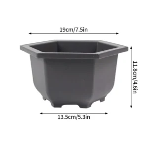 Prostokątna doniczka na sukulenty i bonsai Khaki