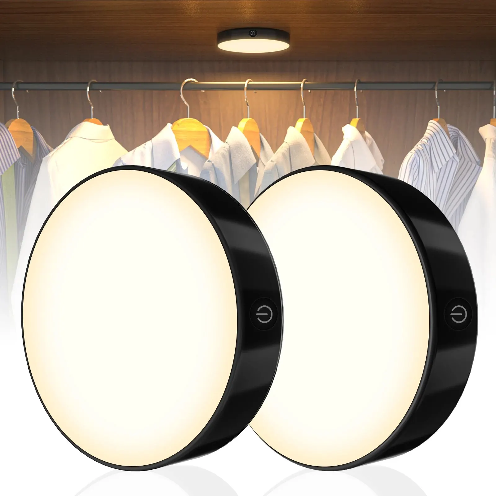 Przenośna lampka LED z akumulatorem 1000mAh do szafki i kuchni Biały