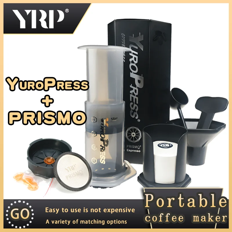 Przenośny ekspres do kawy AeroPress z papierowymi filtrami 64 mm Srebrny
