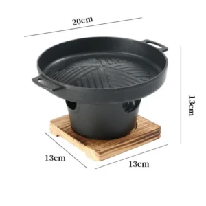 Przenośny mini grill stołowy na alkohol Niebieski