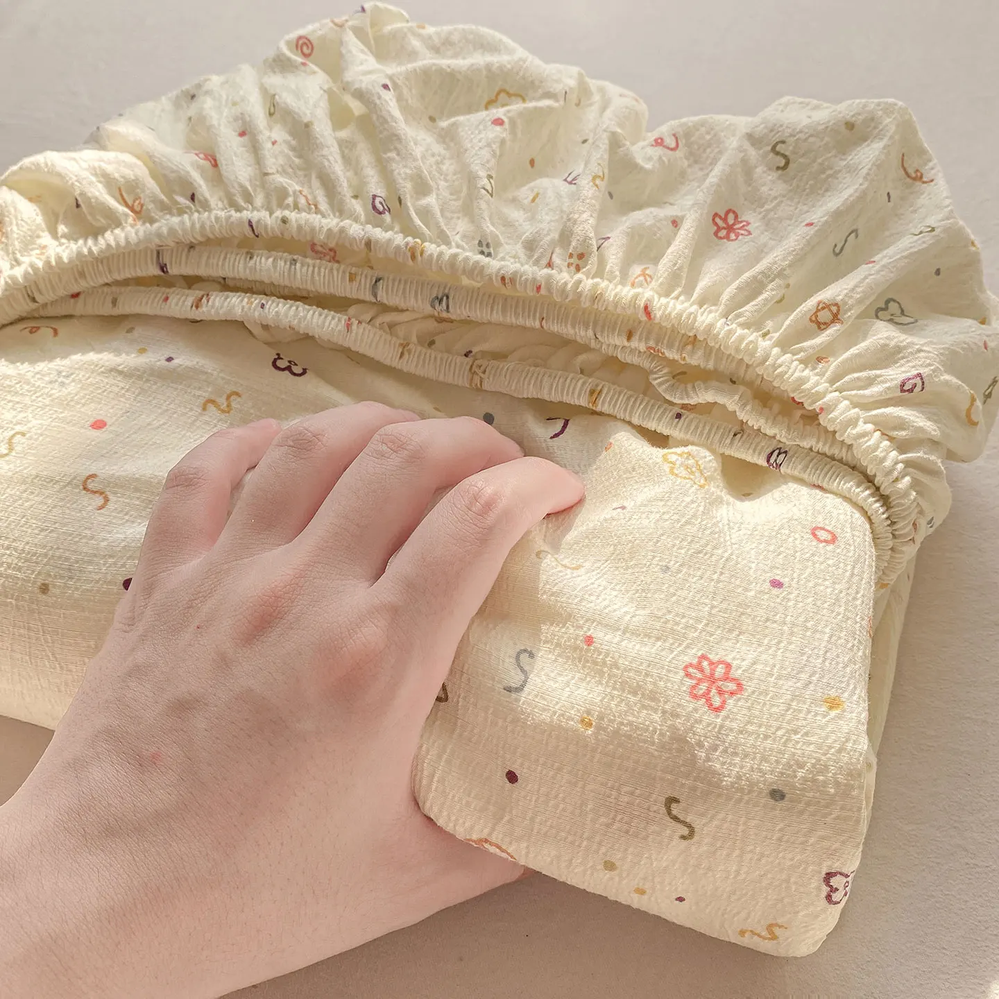 Prześcieradło z gumką bawełna prana na materac do 250x250 cm Burgundia