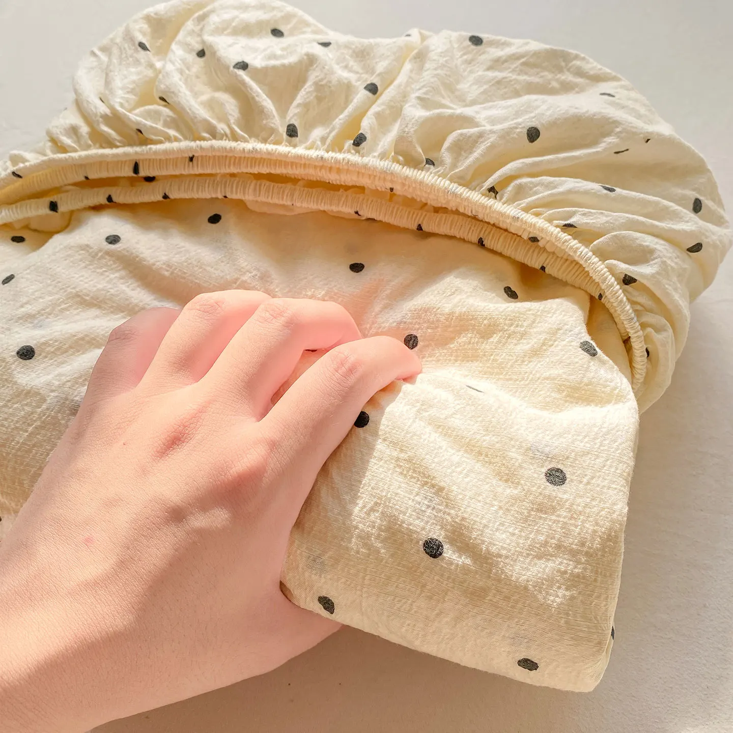 Prześcieradło z gumką bawełna prana na materac do 250x250 cm Różowy