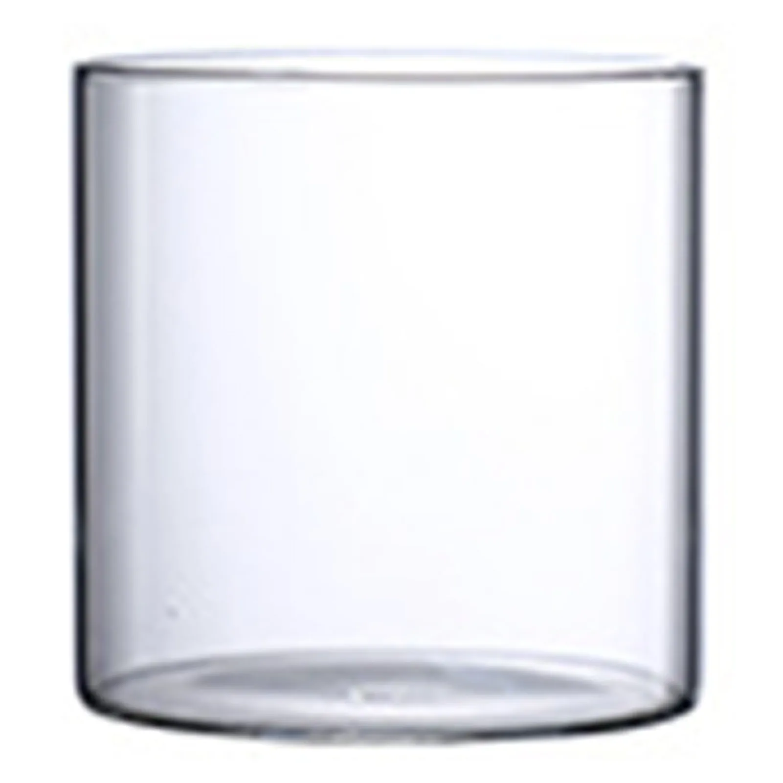 Przezroczysty szklany wazon cylindryczny — minimalistyczna dekoracja Jasny