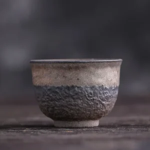 Ręcznie robiona ceramiczna filiżanka do herbaty w stylu japońskim retro Niebieski