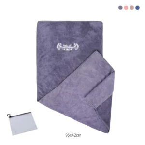 Ręcznik z mikrofibry 42x95 cm do fitnessu — szybkoschnący na siłownię Fioletowy